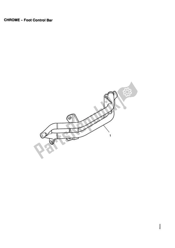 All parts for the Foot Control Bar of the Triumph America Carburettor 790 2002 - 2007